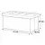 Autronic Tabure Stool with storage space, gray corduroy fabric (TAB-472 GREY6)