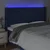 Vidaxl LED posteljno vzglavje modro 203x16x118/128 cm blago