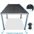 Rojaplast Bioklimatska pergola INTRO PLUS 4x3m, aluminij – za pritrditev na steno - Z MONTAŽO