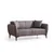 Atelier del Sofa Dvosed Belissimo 180x67x95cm Tamnosivi