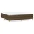 Greatstore Box spring postelja z vzmetnico temno rjava 180x200 cm blago