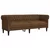 2-dijelni set sofa smeđi od tkanine