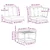 Set vanjskih sofa s jastukom 11 pcs Bijela i svjetlosiva