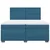 Vidaxl Box spring postelja z vzmetnico modra 200x200 cm žamet