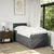 Vidaxl Box spring postelja z vzmetnico temno siva 100x200 cm blago