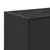 TV ormarić crni 100 x 35 x 41 cm konstruirano drvo i metal