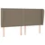 Vidaxl Box spring postelja z vzmetnico taupe 200x200 cm blago