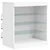 Komoda s LED svjetlima bijela 142,5 x 37 x 67 cm
