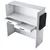 Hanah Home Sto za recepciju 110x110x40cm Belo-Mermer