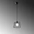 Opviq Luster Byisoo-6350, 36-116cm, E27, 25 cm, Crni
