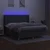 Vidaxl Box spring postelja z vzmetnico LED temno siva 160x200 cm blago