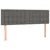 Vidaxl Box spring postelja z vzmetnico siv 140x200 cm umetno usnje