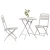 Bistro set 3 pcs Bež Čelik