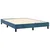 Vidaxl Box spring postelja z vzmetnico temno modra 140x200 cm žamet