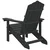 Vidaxl Vrtni stol Adirondack HDPE antraciten