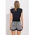 Trend Alacati Stili Ženska bluza kratkih rukava Alc-X11853, Crna