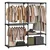 Songmics Omara 138x43x182 cm Črna