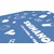 Swimaholic swimming world microfibre towel blue