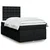 vidaXL vidaXL Box spring postelja z vzmetnico črna 120x190 cm blago, (21304367)