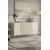 Hanah Home komoda Poli 150, 150 cm, bela / travertin / zlatna