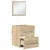 Set namještaja za kupaonicu s ladicama Smeđa 41 x 38,5 x 48 cm