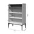 Jela Vitrina Soffy V80-2K/SF, 80x124x42cm, Prljavo bela