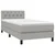 Vidaxl Box spring postelja z vzmetnico LED svetlo siva 80x200 cm blago