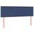 Vidaxl Box spring postelja z vzmetnico LED modra 140x200 cm blago