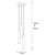 Conceptum Hypnose Luster Tempo-6012, 136cm, 3xE27