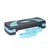 REBEL ACTIVE Step klupa za aerobik i fitnes sa 3 nivoa visine crno-plava RBA-3225-BL