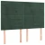 Krevet box spring s madracem LED tamnozeleni 140x190 cm baršun