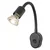 Osram - Fleksibilna zidna lampa PLUG TUBE FLEX 1xGU10/5W/230V crna