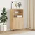 Visoka komoda hrasta sonome 60x36x110 cm od konstruiranog drva