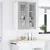 Vidaxl Viseča omarica Siva Sonoma 60 x 31 x 80 cm Konstruiran les