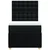 Vidaxl Box spring postelja z vzmetnico črn 90x190 cm blago