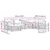 Set vanjskih sofa s jastukom 6 pcs Bijela i antracit Poliester