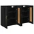 Kabinetski zidni Zidne 2 pcs Crni hrast 69,5 x 34 x 90 cm