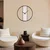 WALLXPERT Dekorativni metalni zidni sat Demre White Marble