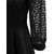 MANZARA midi haljina sa čipkastim rukavima LUANNE, crna