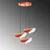 Opviq Luster Eger-Mr-964, 75-106cm, 50 cm, 3xE27, Narandžasti
