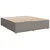 Vidaxl Box spring postelja z vzmetnico taupe 200x200 cm blago