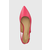 Kožne balerinke Wojas boja: ružičasta, s otvorenom petom, 4402355