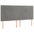 Krevet box spring s madracem LED svjetlosivi 180x200 cm baršun