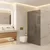 Stena za prhanje Rea Flexi Grey/Gold 140