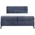 Esposa BOXSPRING POSTELJA 180 cm  x 200 cm , tekstil modra