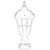 Opviq Spoljna zidna lampa BSU-68183-BSY-K, 45 cm, E27, 40W, IP65, Crna