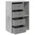 Kreveta s ladicama Betonski sivi 60 x 33,5 x 84 cm