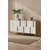 Hanah Home komoda Nota 150, 150 cm, bela / zlatna