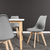 ModernHome trpezari?ske stolice set od 4 Filipo tamno sive