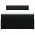 Vidaxl Box spring posteljni z vzmetnico črn 140x190 cm blago